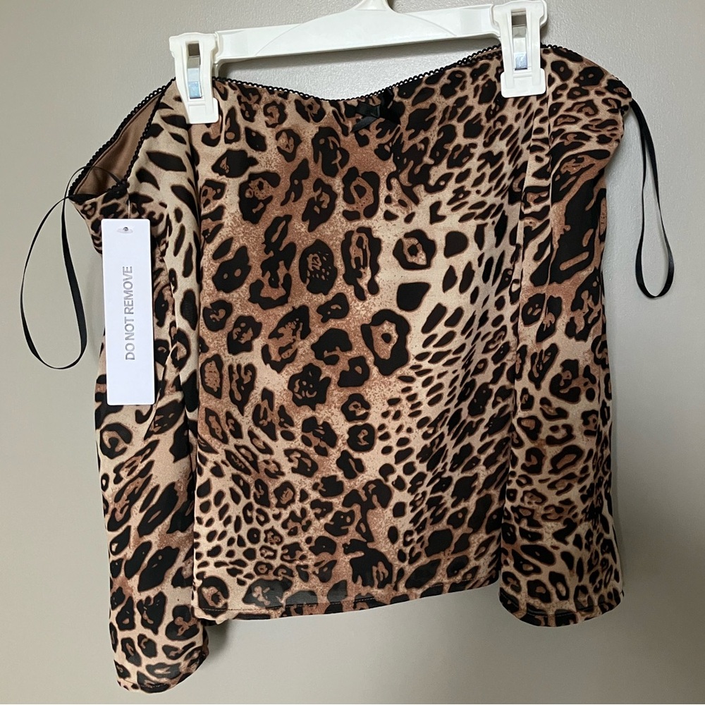Princess Polly Tejano Mini Skirt Leopard